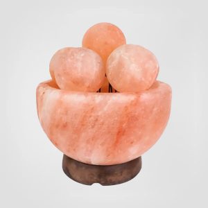 Bowl Salt Lamp with Balls