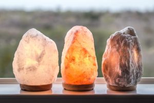 Himalayan White and Pink Salt Lamps